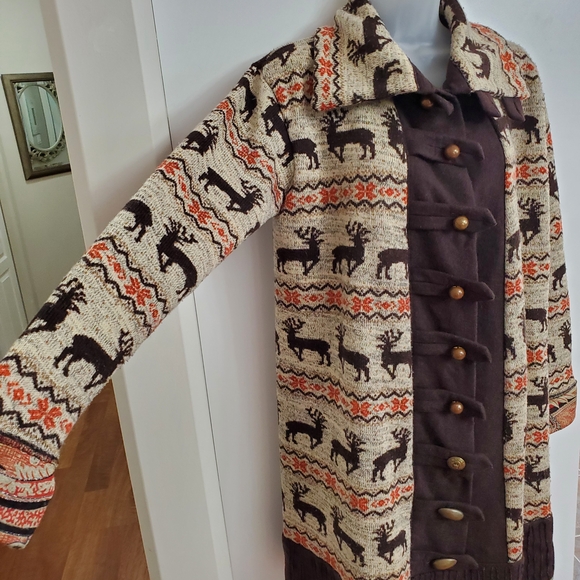 Fabulous Wool & Fleece Coat Large - Picture 3 of 9